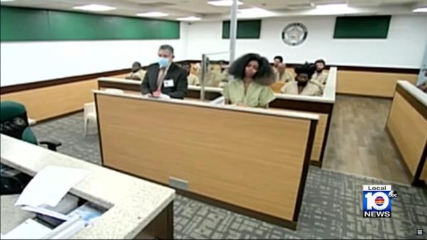Alicia Brea in court.
