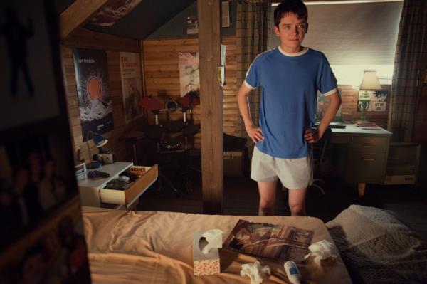 Otis's bedroom sees its fair share of activity in the show.