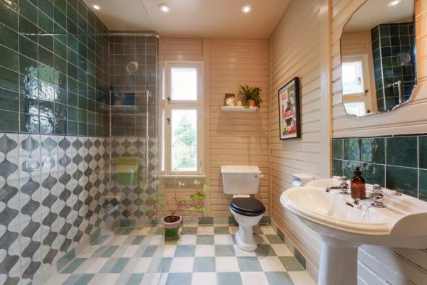 Even the bathrooms are stylish.