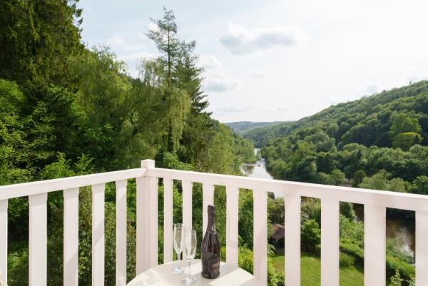Private outdoor spaces showcase great views.