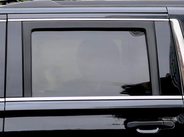 The former first lady was seen leaving her New York residence two days after a second attempt on her husband's life.