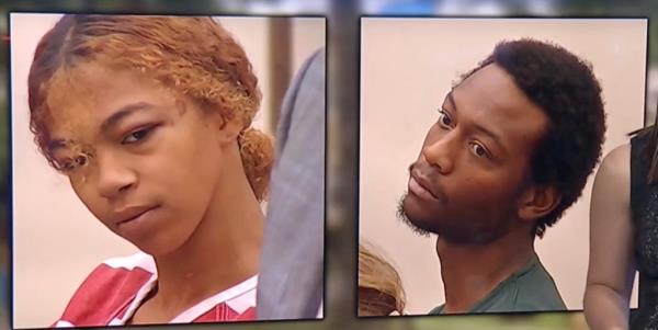 Sulamain Hawkins and Anastasia Weaver in court