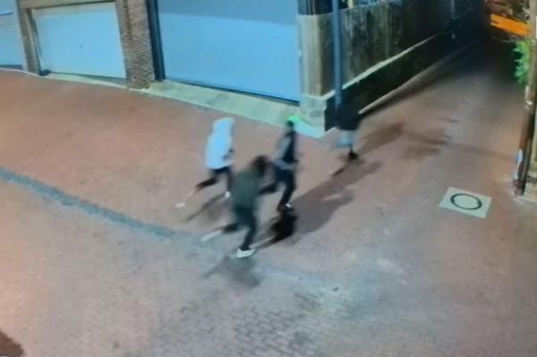 Security camer footage of shooting