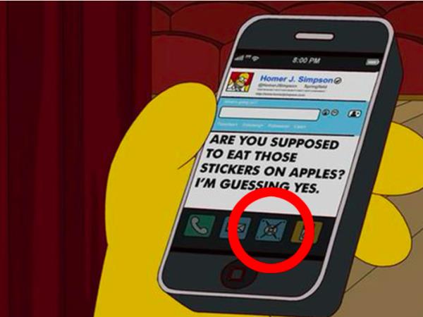 Simpsons smartphone