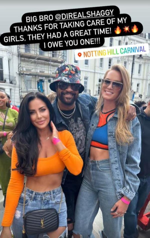 David Haye and Sian Osborne with mystery woman