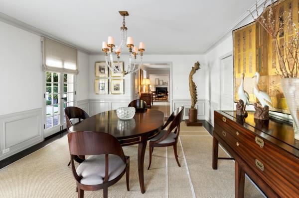 A lovely formal dining area.