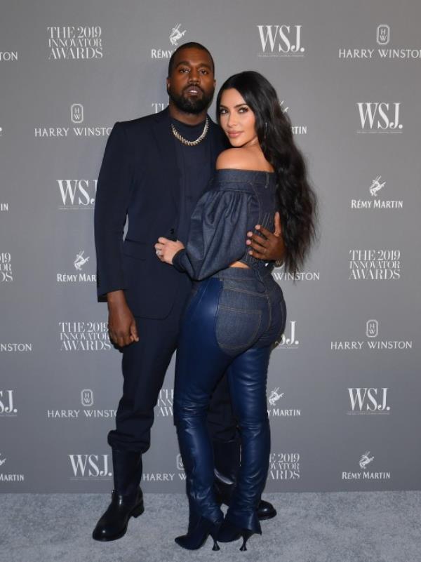 Kanye West and Kim Kardashian