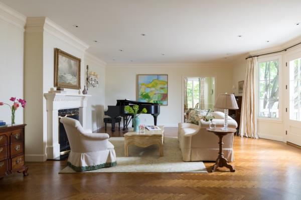 The formal living space.