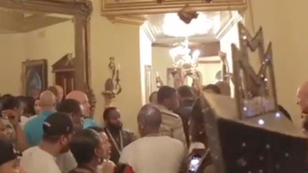 Scenes from inside a packed party hosted by P Diddy on May 3, 2021, which had over 900 guests.
