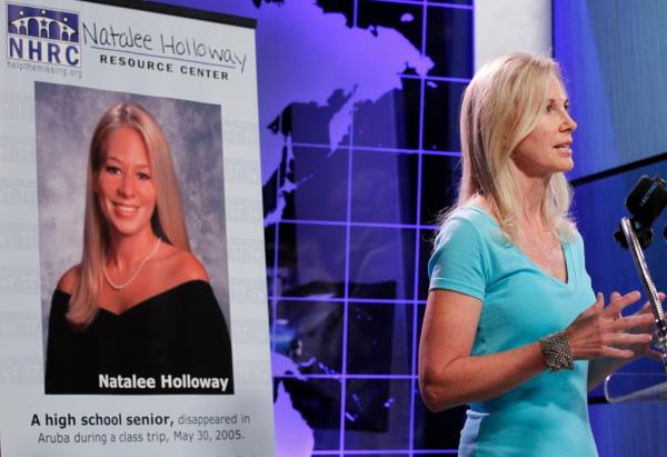 Beth Holloway, mother of Natalee Holloway, speaks during the opening of the Natalee Holloway Resource Center.