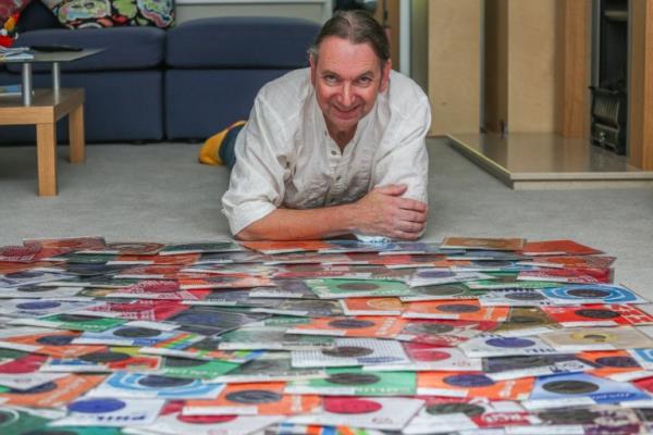  Dave's collection of singles. 