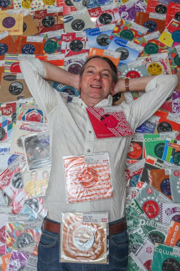  Dave's collection of singles. 