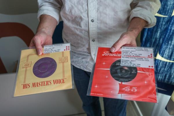  Some of the most rare singles Dave owns.