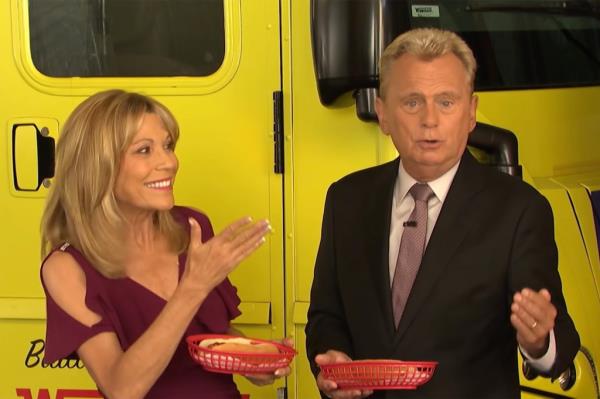 Vanna White and Pat Sajak on 