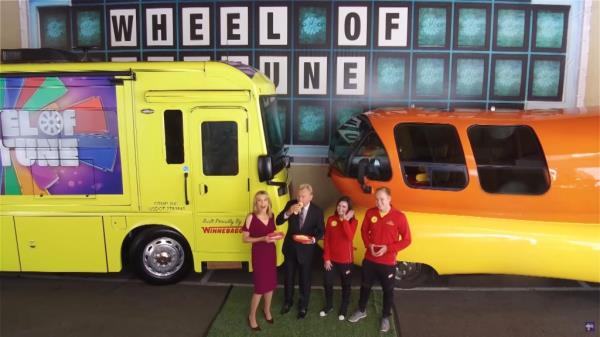 Vanna White and Pat Sajak on 