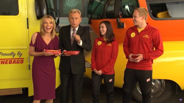 Vanna White and Pat Sajak on 