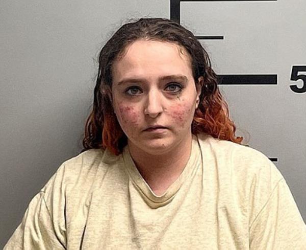 Emily Brinley is pictured in a mugshot.