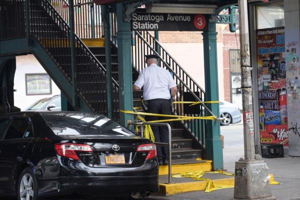 The random attack came hours after another stranger stabbed a commuter in the neck on board a Brooklyn train, cops said. 