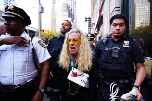 Seven anti-Israel protesters were busted – including one who punched an NYPD captain in the chest – as they swept through Manhattan Mo<em></em>nday on the 1-year anniversary of Hamas terrorists’ brutal attack on Israel, authorities said. 