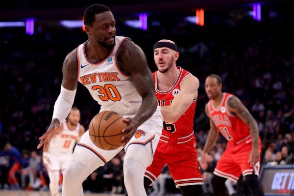 Julius Randle combined to score 66 points with Jalen Brunson in the Knicks' win Wednesday.