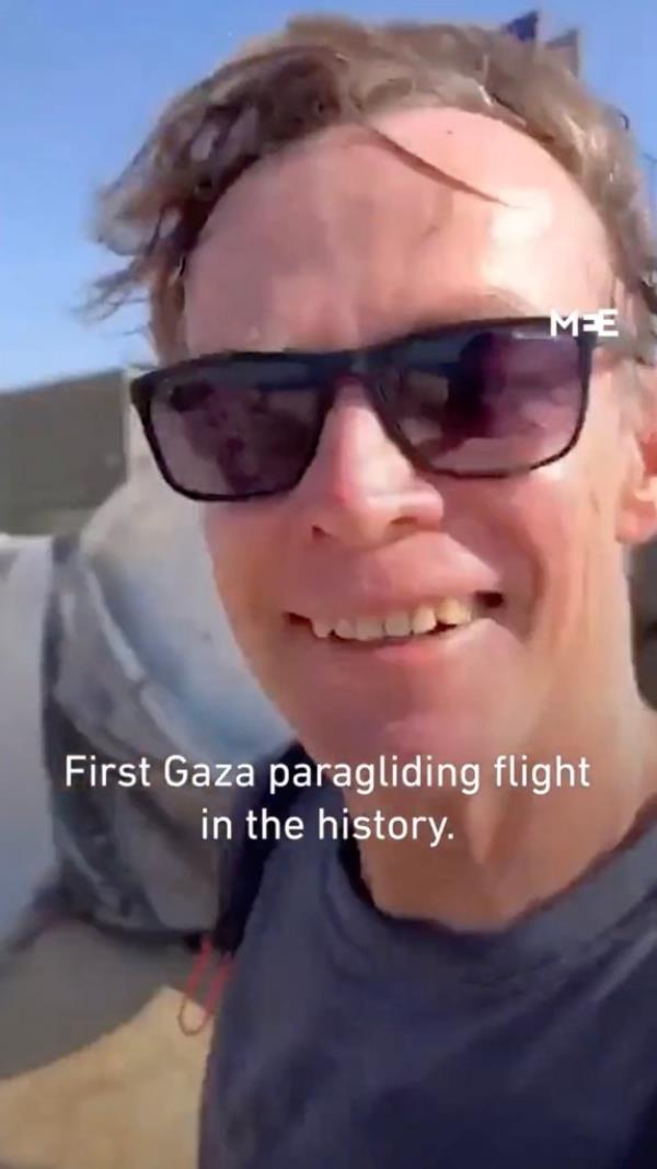 Sven Kühn von Burgsdorff, the former European Unio<em></em>n envoy to Gaza, flew the 