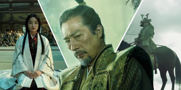 Hiroyuki Sanada and Anna Sawai in an edited image of Shogun