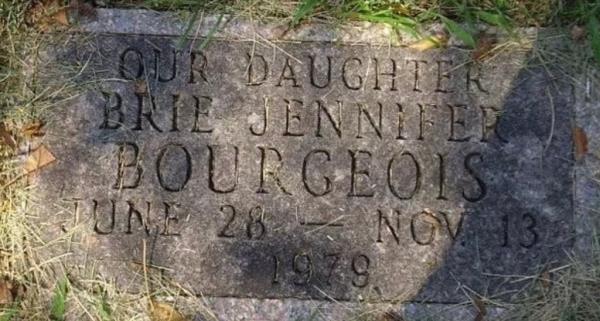 Brie Bourgeois' grave.