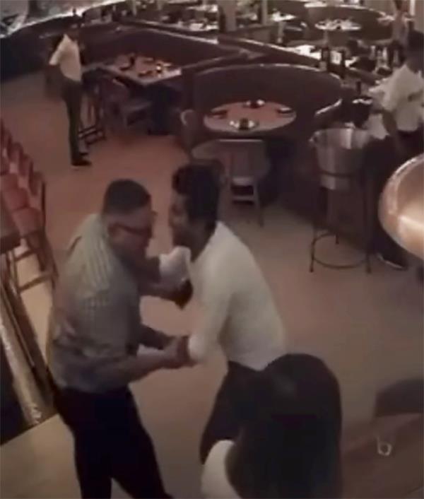 Paulson last mo<em></em>nth banned Ghaffar from the duo's luxury properties in Puerto Rico after a video appeared to show an intoxicated Ghaffar pushing employees at the Serafina restaurant located the Paulson-owned La Co<em></em>ncha Resort. 