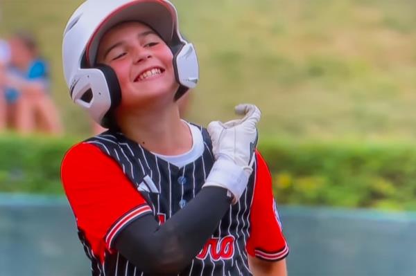 Staten Island Little League player Dean Scarangello.