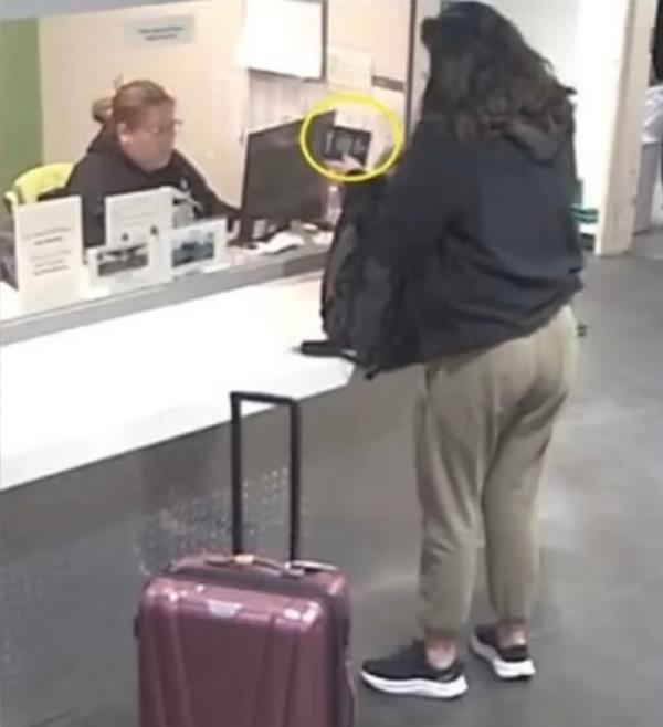 Surveillance footage shows Hannah Kobayashi buying a bus ticket at LA Unio<em></em>n Station on Nov. 11.