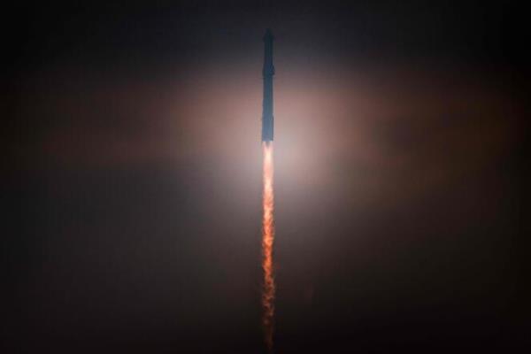 The SpaceX Starship launches during its fourth flight test from Boca Chica, Texas, on June 06, 2024.