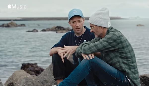Zane Lowe and Chris Martin