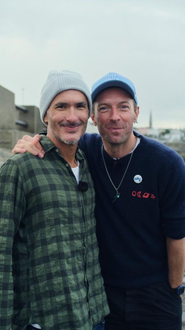 Zane Lowe and Chris Martin