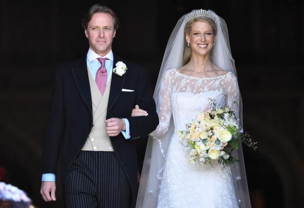 Lady Gabriella Windsor and Thomas Kingston on their wedding day in 2019.