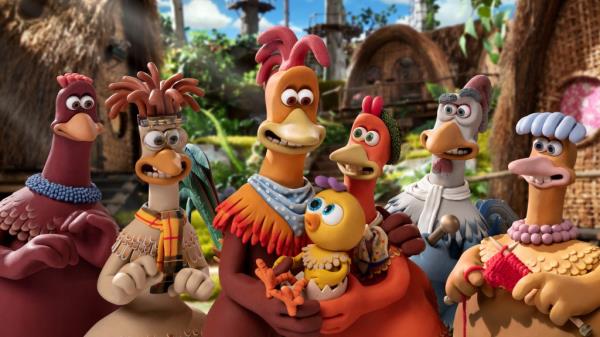 Rocky and Ginger in Chicken Run: Dawn of the Nugget.