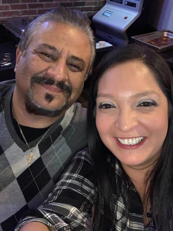 Lisa Galvan-Lopez and husband.