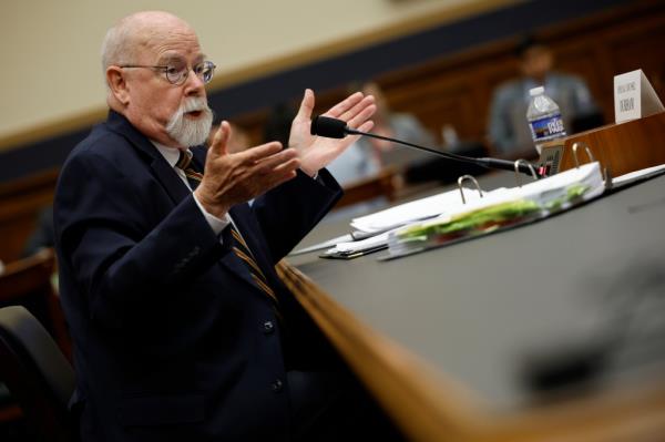 Special Counsel John Durham testifies before the House Judiciary Committee.