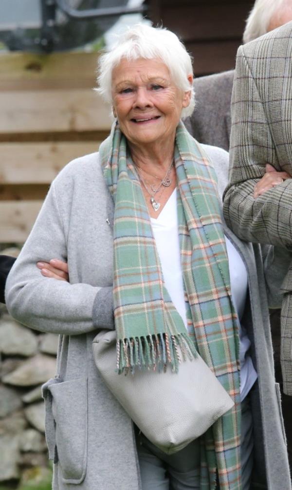 Judi Dench who was attending the Braemar Literary festival Braemar Literary Festival, UK - 30 Sep 2023