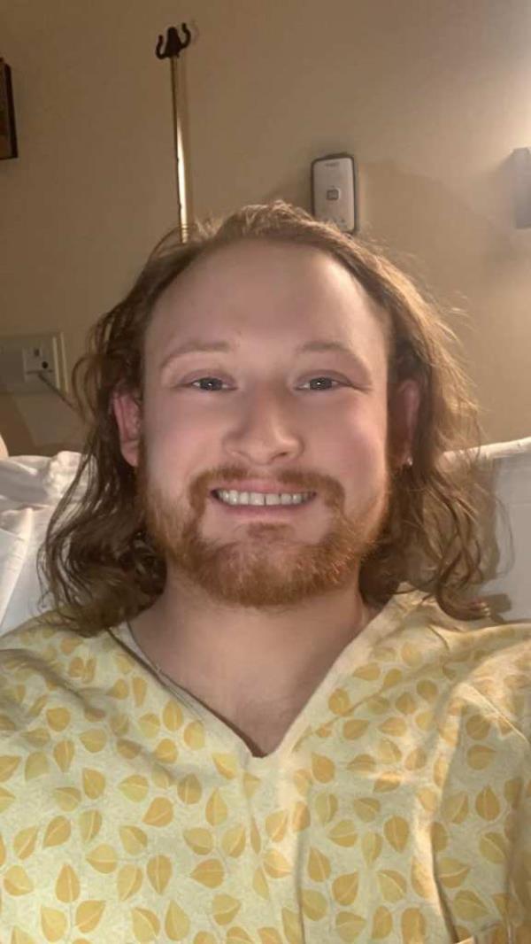 Matthew Reum was pinned inside the truck for six days after he swerved off the road and into a ditch before going airborne and landing in a creek below an Indiana bridge.