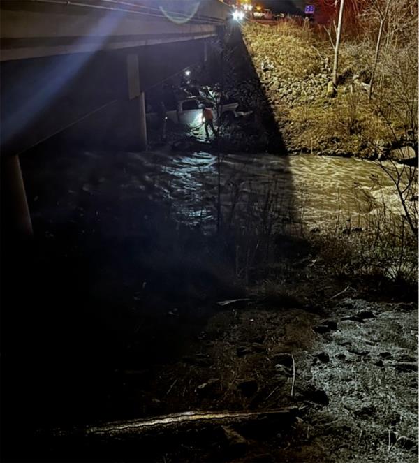 Indiana authorities called it a “miracle” that the man was still alive after his car went off the highway and ended up under a bridge on Interstate 94.
