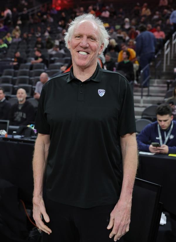 Bill Walton at the 2023 Pac-12 men's basketball tournament.