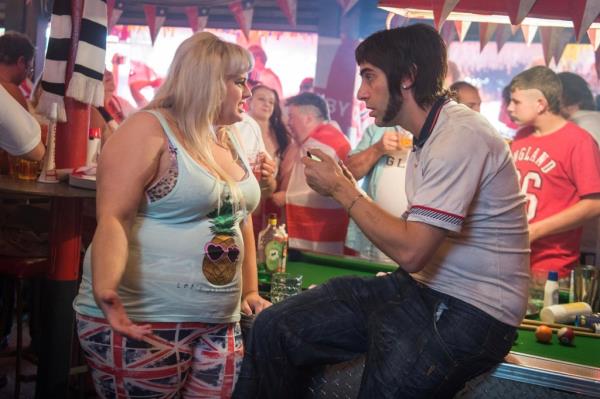 Rebel Wilson and Sacha Baron Cohen in 