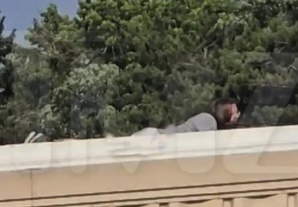 Footage of Do<em></em>nald Trump’s shooter Thomas Matthew Crooks opening fire and then getting killed seco<em></em>nds later surfaces