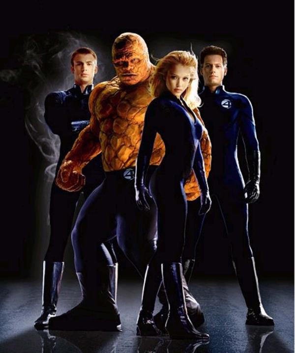 a photo of: Chris Evans, Michael Chiklis, Jessica Alba and  Ioan Gruffudd brought the Fantastic Four to the silver screen.
