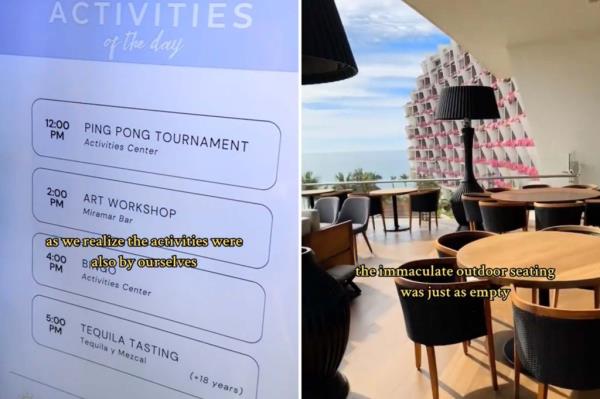 They also noted that that the staffers did not seem too co<em></em>ncerned that there were not more guests at the resort.