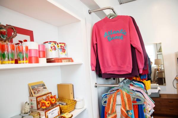 The newly opened Sea City Vintage next to the Post Office in Atlantic Beach. There is no busy retail area in the town.