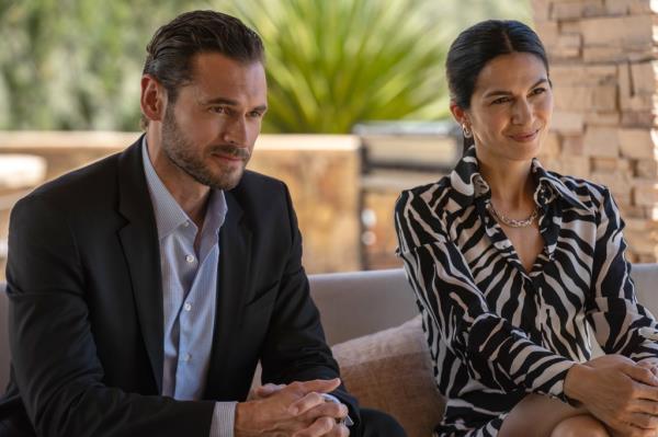 Adan Canto and Elodie Yung in an episode of 