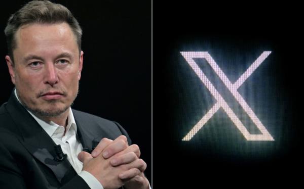 (COMBO) This combination of pictures created on October 10, 2023, shows (L)</p>

<p>　　SpaceX, Twitter and electric car maker Tesla CEO Elon Musk during his visit at the Vivatech technology startups and innovation fair at the Porte de Versailles exhibition center in Paris, on June 16, 2023 and (R) the new Twitter logo rebranded as X, pictured on a screen in Paris on July 24, 2023.. The EU's digital chief Thierry Breton warned Elon Musk on October 10, 2023, that his platform X, formerly Twitter, is spreading 