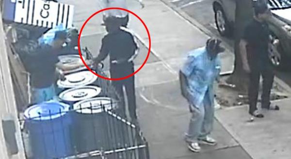 Surveillance footage of drug dealers