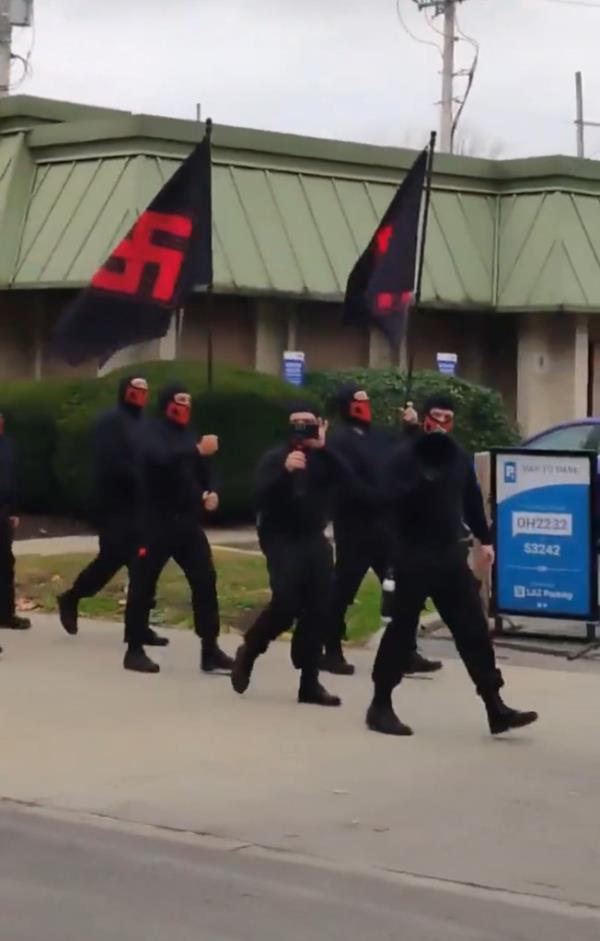 neo-Nazis marched in the Short North on Saturday afternoon.